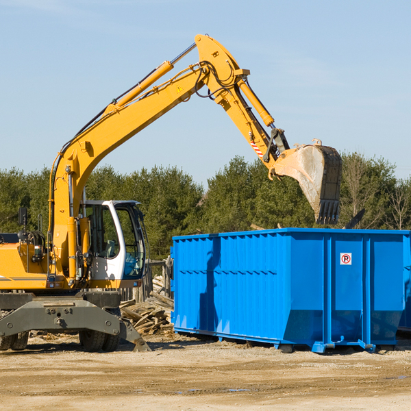 what happens if the residential dumpster is damaged or stolen during rental in Georgetown Minnesota